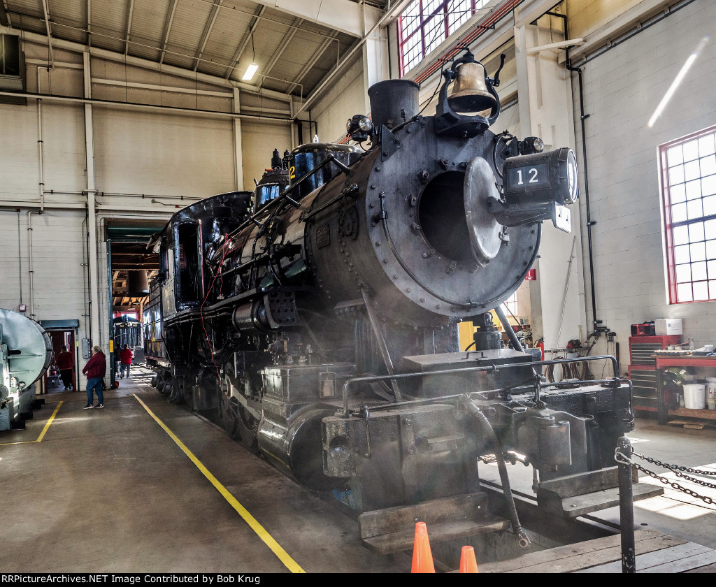 Moorehead & North Fork 0-6-0 steam locomotive number 12
